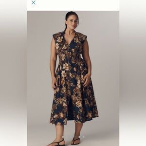 Anthropologie Tommie cap sleeved dress